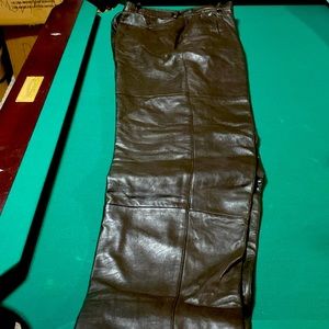 Pelle Cuir Men’s leather pants. Size 32 Long. Dark brown!  X-condition !